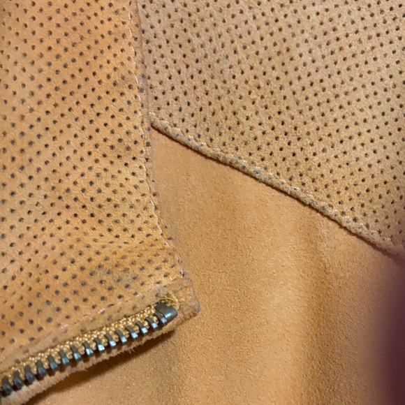 Marina Rinaldi Orange Leather Jacket - Picture 4 of 10